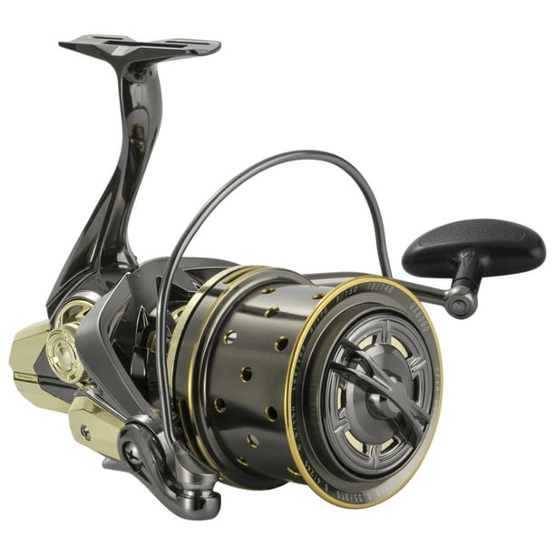Carrete giratorio Carrete de pesca giratorio 10 + 1BB Aleación de aluminio 4.7: 1 Carrete de pesca giratorio de carpa Rodamientos de acero inoxidable Carrete de pesca de agua salada Maboto Carrete giratorio