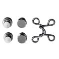 thumbnail image 3 of Juego de 2 hebillas reutilizables para la cintura de pantalones vaqueros y faldas, extensores de botones, hebillas instantáneas. Bronce negro, 3 of 8