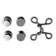 thumbnail image 3 of Juego de 2 hebillas reutilizables para cintura, pantalones vaqueros, faldas, botones extensores, hebillas instantáneas Bronce negro, 3 of 8