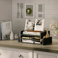 thumbnail image 5 of Ballucci 3-Tier Desk Organizer with 2 Side Mail Sorter Slots, Office Letter Tray, Black, 5 of 7