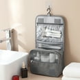 thumbnail image 4 of Grande Trousse de Toilette de Voyage à Grande Capacité, Trousse Cosmétique Multifonctionnelle et Portable avec Crochet, Sac de Rangement, Sac de Rangement de Voyage pour Homme, Violet, 4 of 6