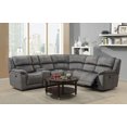 thumbnail image 1 of K-LIVING WASHINGTON SUEDE FABRIC SOFA SECTIONAL IN GREY, 1 of 2