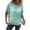 Turquoise, variant on CIENVNSTG Linen Shirts for Women Loose Fit Crew Neck Short Sleeve Tops Plus Size Lightweight Pullover Top Casual Dressy Blouse Black XL