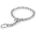 thumbnail image 4 of Collar de perro de acero inoxidable con cadena de Metal P-Block, suministros para entrenamiento de mascotas para perros pequeños y medianos, 4 of 5