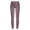 thumbnail image 2 of High Waist Leggings with Pockets Women's High Waist Drawstring Leggings Seamless Ribbed Yoga Pants for Loungewear Casual Gym Fitness Wear L, 2 of 5