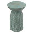 thumbnail image 6 of Boyd 16 inch Wide Solid Mango Contemporary Tall Accent Table in Teal Wash, Assembled, 6 of 8