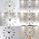 thumbnail image 4 of Reloj de pared con números grandes, adhesivo 3D con efecto espejo, decoración para el hogar y la oficina - Negro TIME negro, 4 of 9