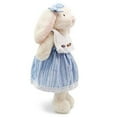 thumbnail image 3 of Oitscute Small Soft Stuffed Animal Bunny Rabbit Plush Toy for Baby Girls 15inch (White Rabbit Wearing Blue Stripe Dress), 3 of 6