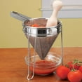 thumbnail image 3 of Norpro Stainless Steel Chinois Fine Mesh Strainer with Stand and Pestle, Silver, 3 of 3