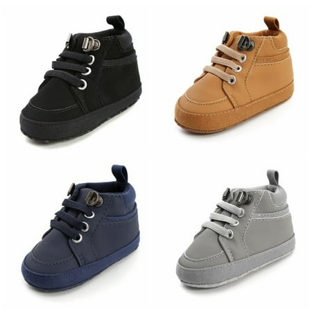 

Baby Boy Girl Anti-Slip Walking Shoes Soft Soled First Walkers Prewalkers Boots 0-18Months