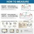 thumbnail image 7 of Sanmadrola Couch Cover for 3 Cushion Couch Sofa Cover Sectional Sofa Cover for Dog Sofa Slipcover Washable Couch Covers for L-Shape Sofa Reversible Sofa Protector 71''x134'' Khaki and White 1 Piece, 7 of 7
