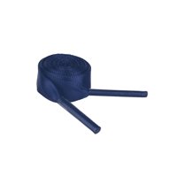 INSPIRE CHIC Unisex Solid Color Flat 0.4'' Wide Ribbon Shoelaces 2 Pairs 110cm/43.3" Navy Blue