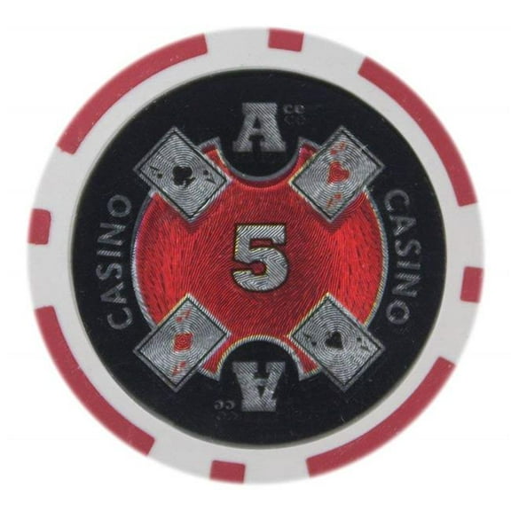 Brybelly BRY000231U 14 g Ace Casino Clay Composite 50 Dollar Poker Chips - Pack of 25
