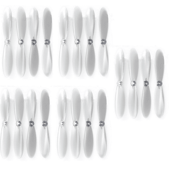 HobbyFlip Clear Propeller Blades Props 5x Propellers Transparent Compatible with Dromida Kodo