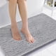 thumbnail image 1 of Alfombra de baño Smiry Luxury Chenille extrasuave, absorbente, gris, 90 x 60 cm, 1 of 9