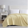 thumbnail image 2 of Lightweight 100% Cotton Waffle Weave Blanket Twin Size Ivory Soft Cozy Bedding, 2 of 6