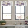 thumbnail image 4 of LALILO Kitchen Curtain Valance Elephant Seat Cloud And Star Rod Pocket Window Curtain 52"x 18" Set of 2, 4 of 7