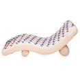 thumbnail image 4 of Funsicle: Deco FunChaiser Lounge - Blue & Cream, Inflatable Pool & Water Float, 68x34x30", Contoured Design, Drink Holder, 220 lb Capacity, 4 of 7