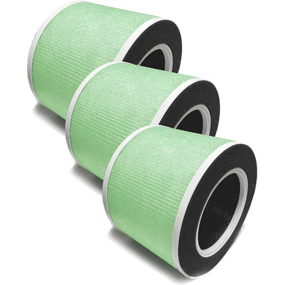 Nispira True HEPA Carbon Replacement Filter RP-AP088-F2 Compatible with RP-AP088 Air purifier RP-AP088W/RP-AP088B 4 Stage Filtration System, 3 Packs