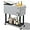 Silver Gray, variant on YUONAO 80 Quart Rolling Ice Chest with Bottle Opener & Catch Basin, Portable Outdoor Bar Cooler Cart for Patio, BBQ, Beach Parties, Backyard Events - Milk White