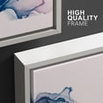 thumbnail image 4 of wall26 Framed Canvas Print Wall Art Pastel Watercolor Blue Pink Smoke Wave Abstract Shapes Illustrations Modern Art Decorative Boho Multicolor for Living Room, Bedroom, Office - 16"x24"x3 W, 4 of 5