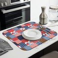 thumbnail image 3 of Pioneer Flower Floral Print Pattern Kitchen Dish Drying Mat 1 Pack, Ultra Absorbent Microfiber Drainer Mat, 16"x18", 3 of 6