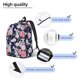 thumbnail image 3 of Easygdp Rose Flowers Mochila de Lona Resistente para Laptop, Compatible con Laptops de 15 a 17 pulgadas, Ideal para Escuela, Trabajo y Viajes-Small, 3 of 5