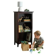 KidKraft Avalon Wooden Three-Shelf Kid's Bookcase with Curved Arch Design - Espresso