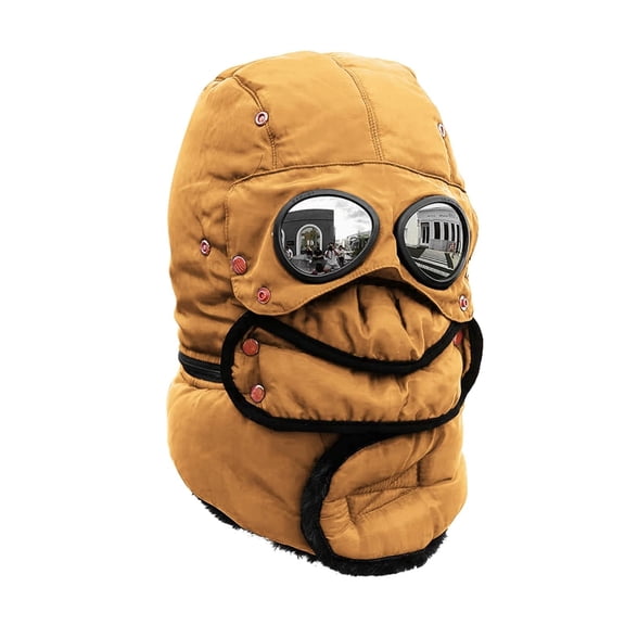 Winter Warm Thickened Glasses Lei Feng Hat For Cycling Windproof Winter Outdoor Ear Hat