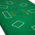 thumbnail image 6 of GSE Games & Sports Expert 2-Sided 36"x72" Casino Texas Holdem & Blackjack Tabletop Felt Layout Mat, Double Sided Casino Game Cover for Home Poker Game Night, 6 of 7