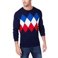 thumbnail image 3 of Club Room Chandail à Col Rond pour Hommes, Bleu, TTG, 3 of 3