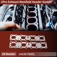 thumbnail image 2 of 2 Pcs Junta del Colector de Escape para Nissan Armada NV 2004-2017 Junta de Escape del Motor No.140367S001, 2 of 6