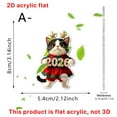 thumbnail image 2 of A 2D Acrylic Pendant For Car Rearview Mirror Decoration Holiday Gift Idea For Kids And Adults Featuring Cute Kitty Design Made From Durable Materials For Long-Lasting Use And Personalizati, 2 of 4