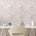 thumbnail image 2 of Ambesonne Floral Abstract Peel & Stick Wallpaper for Home, Boho Flowers Garden, 13"x72", Warm Taupe and Pale Eggshell, 2 of 5