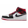 thumbnail image 2 of [DQ8426-106] Jo r-dan Men's A i r-Jor-dan 1 Mid Black Red White Sneakers *NEW*, 2 of 6