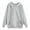 Grey, variant on Daznico Sweatshirt for Women - Women's Casual Solid Color Hooded Pocket Long Sleeve Pullover Sweatshirt, Hooded Sweatshirt Women,Color:Grey Size:M