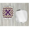 thumbnail image 4 of Letter X Chevron Purple and Gold Compact Mirror CJ1058-XSCM, 4 of 4