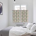 thumbnail image 3 of Vintage Flowers Kitchen Curtains Window Panels, Spring Pink Green Floral Country Leaves Birds Insulated Window Treatment Curtain, Grommet Curtains for Bedroom/Living Room/Bathroom, 2 Piece 52"Wx72"L, 3 of 8