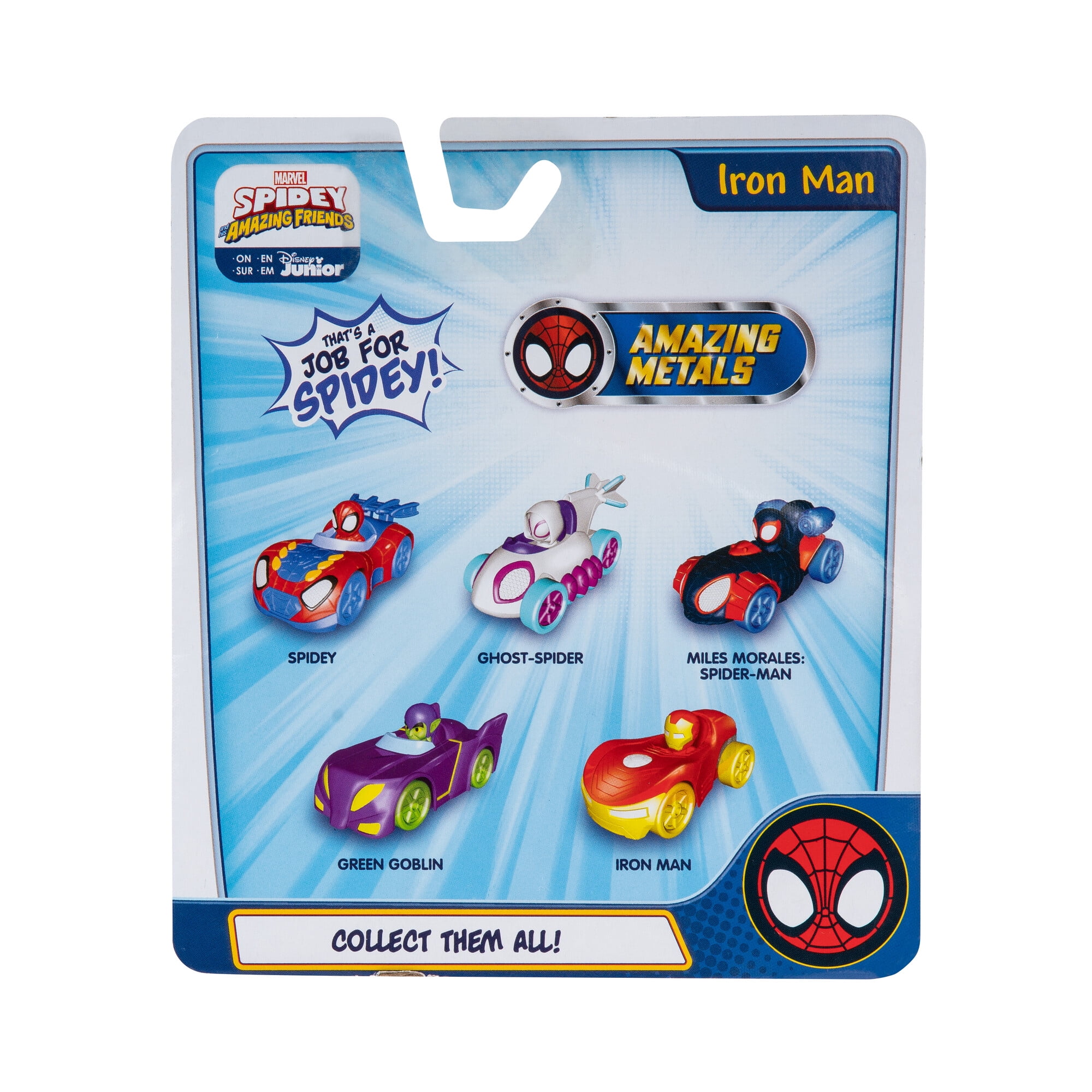 Spidey and His Amazing Friends Diecast Metal Play Vehicles – Toddler Toy, Styles May Vary