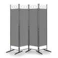 thumbnail image 2 of IVV Room Divider 4 Panel Tall Room Dividers and Folding Privacy Screens, 6 Ft Indoor Divider Room Fabric Panel W/Matel Frame, Freestanding Divider Screen, Partition Room Dividers for Office, Dorm, 2 of 10