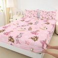 thumbnail image 3 of Manfei Christmas Nutcracker Soldier Full Size Sheets,Cartoon Unicorn Bed Sheets,Gold Xmas Bell Sheet Sets For Child,Breathable Home Decor,4 Pieces, 3 of 7