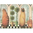 thumbnail image 1 of 9 in x 15 ft Prepasted Wallpaper Borders - Cats Wall Paper Border MN5030, 1 of 1
