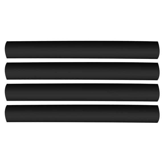 Flexible Dual Wall Adhesive-lined Heat Shrink Tubing 3:1 Black 1/2" ID - 12" Inch 4 Pack