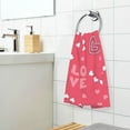 thumbnail image 6 of GZHJMY Valentine's Day Cotton Hand Towel Super Soft and High Absorbent Bath Towel Fast Drying Hand Towel for Home Bathroom Gym Hotel Yoga (2 Pack),16 x 28 inch Washcloths, 6 of 7