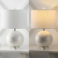 thumbnail image 4 of JONATHAN Y Zuri 23.5" Coastal Contemporary Capiz Seashell Sphere LED Table Lamp, Pearl/White, JYL1055A, 4 of 7