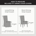 thumbnail image 5 of SureFit  Duck Long Dining Chair Slipcover Gray, 5 of 5