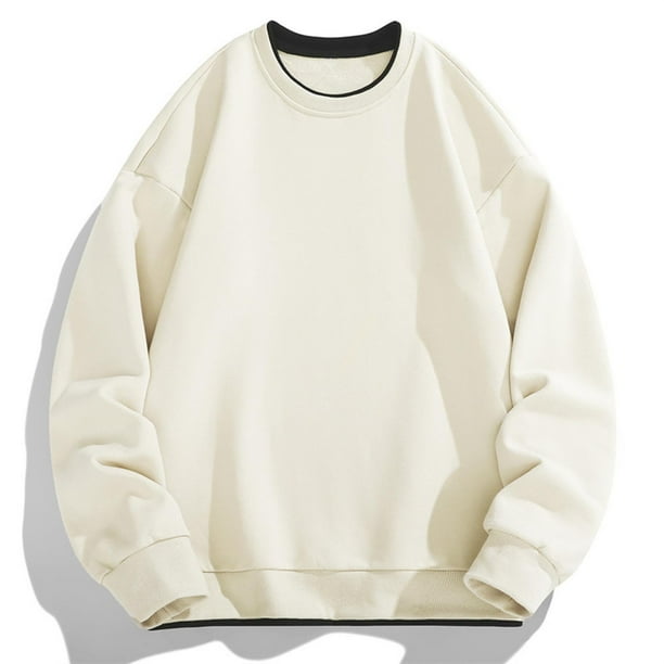 pstuiky manga larga para hombre, Sudadera deportiva informal con capucha para hombre, color liso, de manga larga salir tops xxl