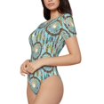 thumbnail image 3 of Picia Boho Dreamcatcher 1 Womens One Piece Swimsuits Modest Tummy Control Bathing Suits Lace Up Slimming Swim Suit-Small, 3 of 9