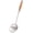 Walnut-Skimmer Ladle, variant on Metal Spatula,Wok Utensil Wok Spatulas for Kitchen Use Cooking Utensils Spatula for Cooking,Wooden Handle