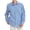 Blue, variant on Men's Big and Tall Casual Button Down Shirts Cotton Long Sleeve Plaid Work Shirts for Men